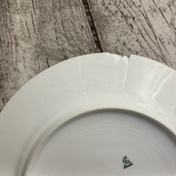 Charles Ahrenfeldt Antique Hand-Painted Decorative Porcelain Plate Chipped 10" - Picture 5 of 5